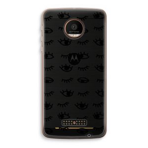Eye pattern #2: Motorola Moto Z Force Transparant Hoesje