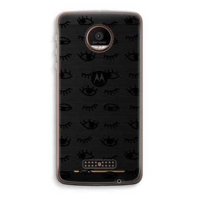 Eye pattern #2: Motorola Moto Z Force Transparant Hoesje