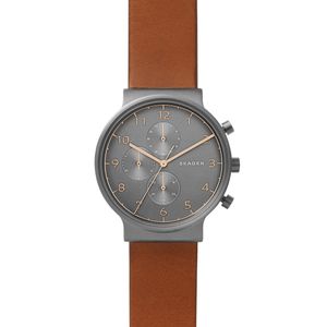 Skagen horlogeband SKW6418 Leder Cognac 20mm