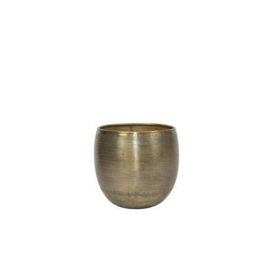 Ter Steege Bloempot Aluminium Goud D 31 cm H 28 cm