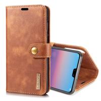 Crazy Horse textuur Flip afneembare magnetische lederen case voor Huawei P20 Pro met houder & kaartsleuven & portemonnee (bruin)