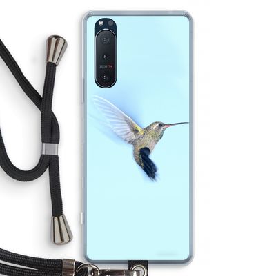 Kolibri: Sony Xperia 5 II Transparant Hoesje met koord