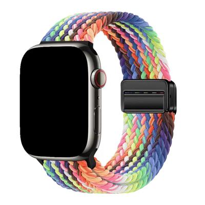 Apple Watch Bandje Zyra - Nylon - Regenboog - 44, 45, 46 & 49mm Apple Watch Bandje Zyra - Nylon - Regenboog - 44, 45, 46 & 49mm