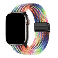Apple Watch Bandje Zyra - Nylon - Regenboog - 44, 45, 46 & 49mm Apple Watch Bandje Zyra - Nylon - Regenboog - 44, 45, 46 & 49mm