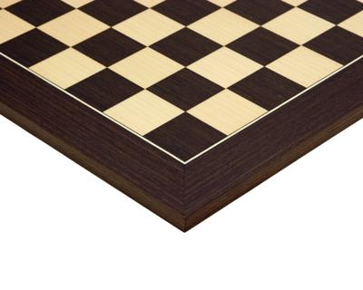 45 cm Wengé en Esdoorn Deluxe Schaakbord