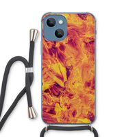 Eternal Fire: iPhone 13 Transparant Hoesje met koord