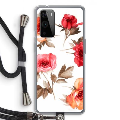 Roosjes: OnePlus 9 Pro Transparant Hoesje met koord