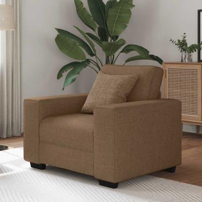 Sofastoel Bruin 60 cm Stof