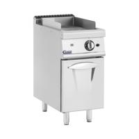 Gasgrillplaat - 6 kW - geribbeld - 50 - 300 °C - propaangas/LPG/aardgas - onderkast - Royal Catering
