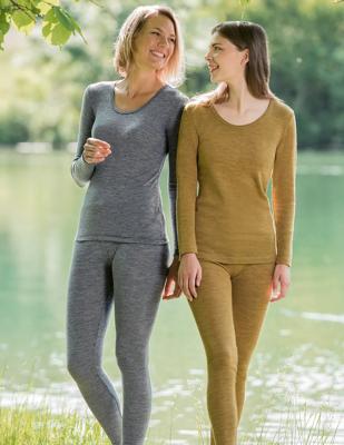 Dames Shirt Lange Mouw Merino Wol Engel Natur Kleur Antraciet Maat 42/44 - Large