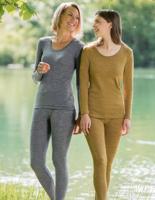 Dames Shirt Lange Mouw Merino Wol Engel Natur Kleur Antraciet Maat 46/48 - Extra Large
