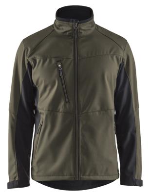 Blåkläder Softshell Jack 49502516 | Groen/Zwart | Maat 4XL - 7330509534748