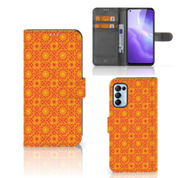 OPPO Find X3 Lite Telefoon Hoesje Batik Oranje