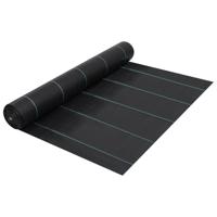 VidaXL Worteldoek 2x5 m pp zwart