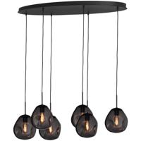 Masterlight HanglampLava Oval 6x smoke glas Ø 24cm - 2764-05-130-50-60561