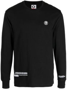 AAPE BY *A BATHING APE® sweat en coton à patch logo - Noir