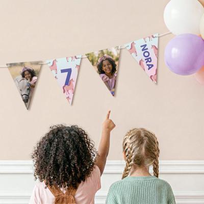 Slingers bedrukken - Driehoekjes - M - 10m