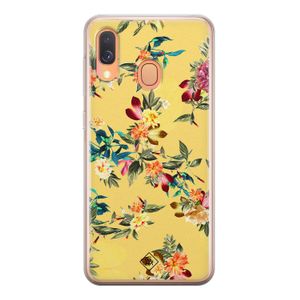 Samsung Galaxy A40 siliconen hoesje - Floral days