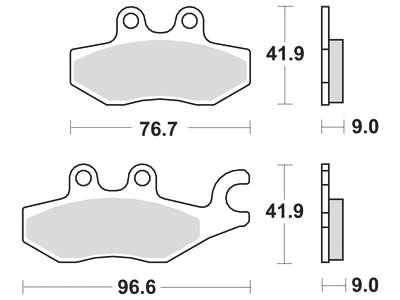 TRW Brake pad mcb 771 organic standard