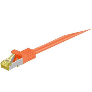 goobay Patchkabel RJ-45 S/FTP met Cat.7 kabel 1 meter, Ruwe kabel