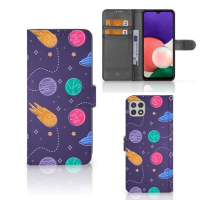 Samsung Galaxy A22 5G | Wallet Case | met Pasjes | Space