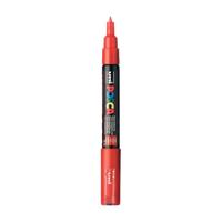 Uni Posca verfmarker 1mc rood - conische punt - 1 mm