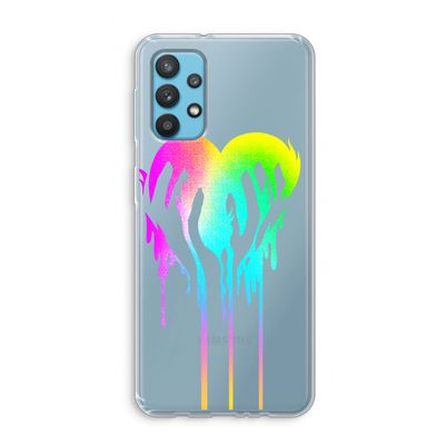 Hold My Heart: Samsung Galaxy A32 4G Transparant Hoesje