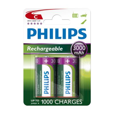 Battery Sales Europe oplaadbare hr14 nimh c-cel 3000mah 2 stu