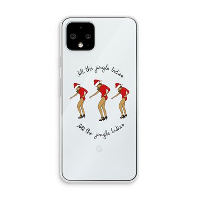 Jingle Ladies: Pixel 4 Transparant Hoesje