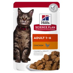 Hill&apos;s Adult nat kattenvoer kip maaltijdzakje multipack 2 dozen (24 x 85 g)