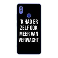 Meer verwacht - Zwart: Honor Note 10 Transparant Hoesje