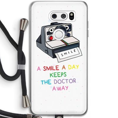 Smile: LG V30 Transparant Hoesje met koord