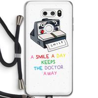 Smile: LG V30 Transparant Hoesje met koord