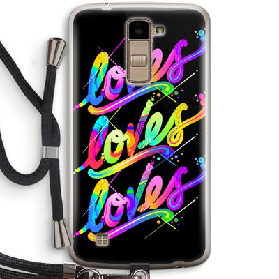 Loves: LG K10 (2016) Transparant Hoesje met koord