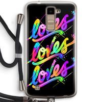 Loves: LG K10 (2016) Transparant Hoesje met koord