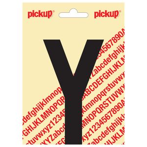 Plakletter Nobel 120mm zwart Y