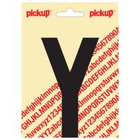 Plakletter Nobel 120mm zwart Y