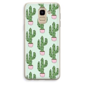 Cactus Lover: Samsung Galaxy J6 (2018) Transparant Hoesje