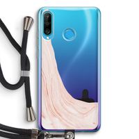 Peach bath: Huawei P30 Lite Transparant Hoesje met koord