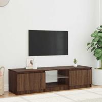 Tv-meubel met LED-verlichting 140x40x36 cm bruin eikenkleur - thumbnail