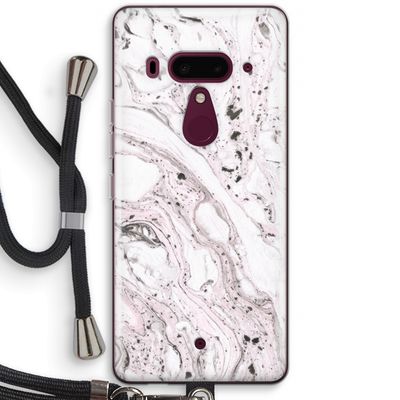 Mengelmoes: HTC U12+ Transparant Hoesje met koord