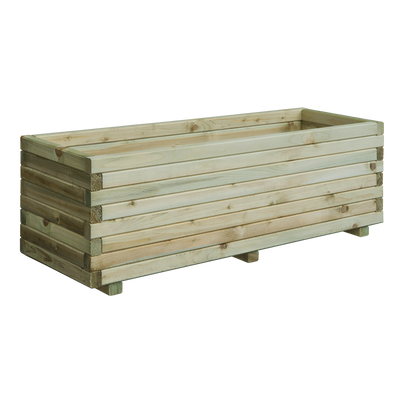 Houten bloembakken plantenbakken rechthoek 80x40x35cm