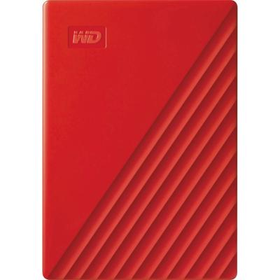 WD My Passport 4 TB Externe harde schijf (2,5 inch) USB-A 3.2 Gen 1 Rood WDBPKJ0040BRD-WESN