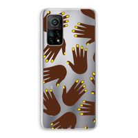 Hands dark: Xiaomi Mi 10T 5G Transparant Hoesje