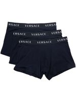 Versace lot de trois boxers à bande logo - Noir - thumbnail