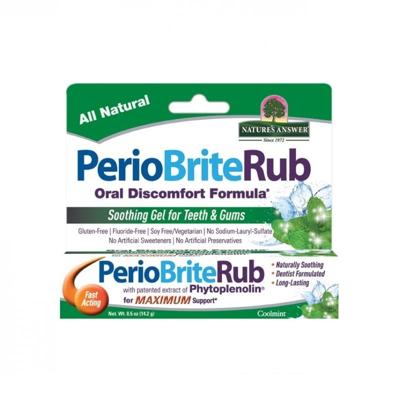 Natures Answer PerioBrite Rub tandvleesgel 22 kruiden Q10 14 Gram