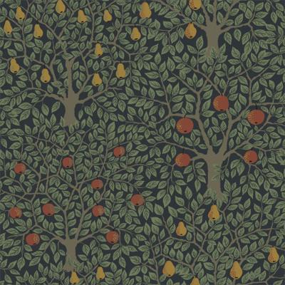 Dutch Wallcoverings Gronhaga - Pomona Black - Zwart