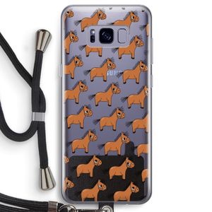 Pony: Samsung Galaxy S8 Transparant Hoesje met koord