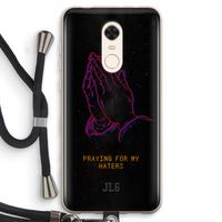 Praying For My Haters: Xiaomi Redmi 5 Transparant Hoesje met koord