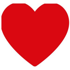 Feest servetten - 16x - hart - rood - 3 laags - 33 x 33 cm - Valentijn